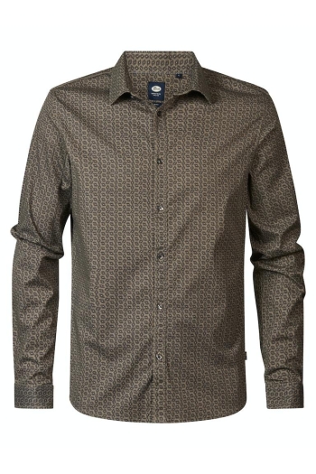 Petrol Industries Men Shirt Long Sleeve AOP