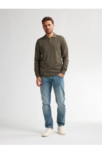 Petrol Industries Men Knitwear Polo mossy stone