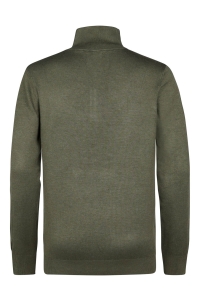 Petrol Industries Men Knitwear Collar Basic mossy stone
