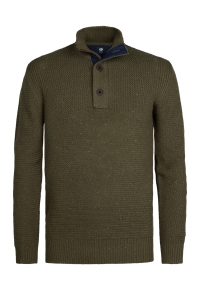 Petrol Industries Men Knitwear Collar army green