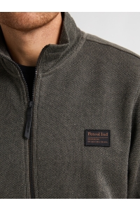 Petrol Industries Men Sweater Collar Zip beluga