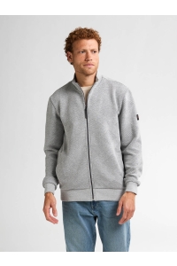 Petrol Industries Men Sweater Collar Zip light grey melee