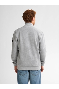 Petrol Industries Men Sweater Collar Zip light grey melee