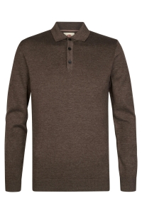 Petrol Industries Men Knitwear Polo cedar brown