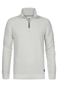 Petrol Industries Men Knitwear Collar antique white melee