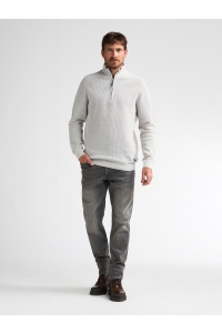 Petrol Industries Men Knitwear Collar antique white melee