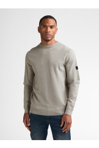 Petrol Industries Men Knitwear Round Neck Basic ice grey
