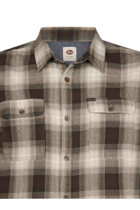 Petrol Industries Men Shirt Long Sleeve Check iron steel