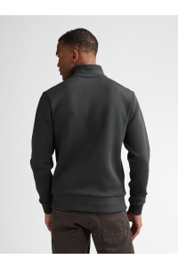 Petrol Industries Men Sweater Collar Zip steel green