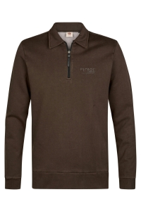 Petrol Industries Men Sweater Collar cedar brown
