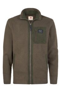 Petrol Industries Men Sweater Collar Zip steel green