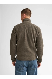 Petrol Industries Men Sweater Collar Zip steel green