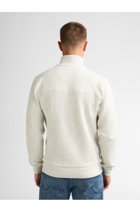 Petrol Industries Men Sweater Collar Zip antique white melee