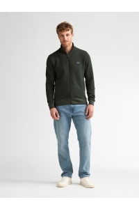 Petrol Industries Men Sweater Collar Zip deep green