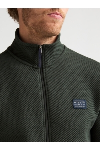 Petrol Industries Men Sweater Collar Zip deep green