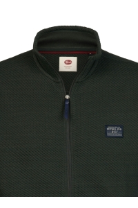 Petrol Industries Men Sweater Collar Zip deep green