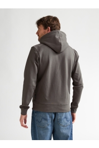 Petrol Industries Men Sweater Hooded Zip steel green