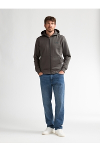 Petrol Industries Men Sweater Hooded Zip steel green