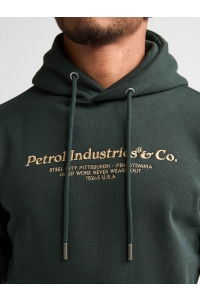 Petrol Industries Men Sweater Hooded deep green