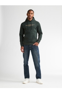Petrol Industries Men Sweater Hooded deep green
