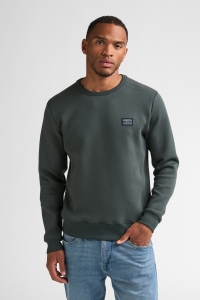 Petrol Industries Men Sweater Round Neck steel green