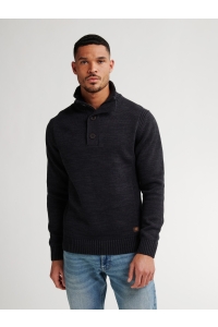 Petrol Industries Men Knitwear Collar deep black