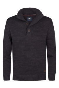 Petrol Industries Men Knitwear Collar deep black