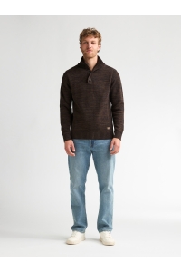 Petrol Industries Men Knitwear Collar cedar brown