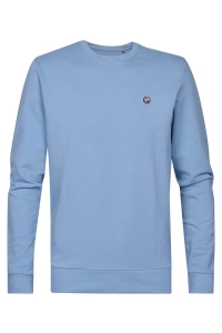Petrol Industries Men Sweater Round Neck pale blue