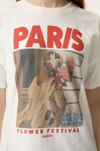 Garcia N262603_girls T-shirt ss 53-off white