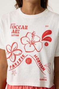 Garcia P262603_girls T-shirt ss 53-off white