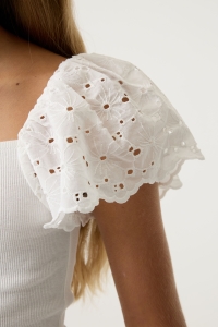 Garcia P262605_girls T-shirt ss 53-off white