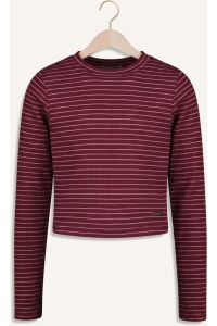 Raizzed Tera T-shirt streep maroon banner