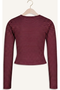Raizzed Tera T-shirt streep maroon banner