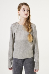 Garcia W42403_girls T-shirt ls 2155-silver grey