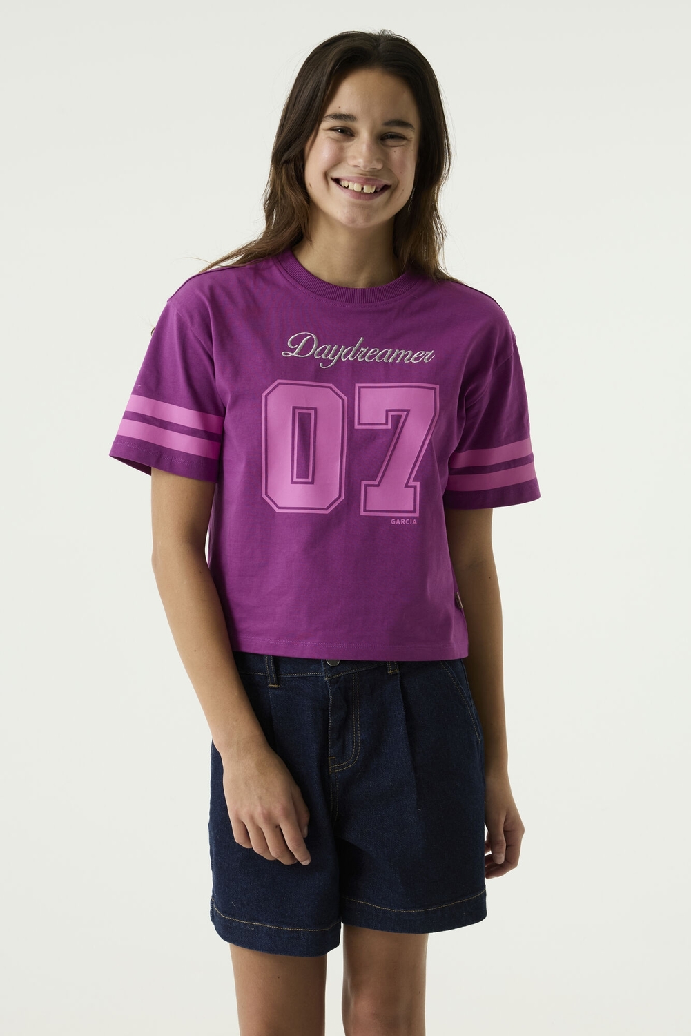 GARCIA レディース Tシャツ Garcia S262603_girls T-shirt ss 5817-magenta muse | Freewear